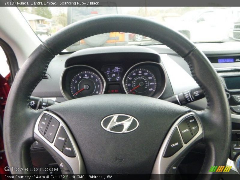 Sparkling Ruby / Black 2013 Hyundai Elantra Limited