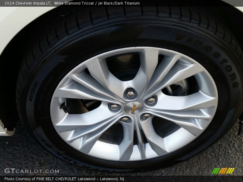 White Diamond Tricoat / Jet Black/Dark Titanium 2014 Chevrolet Impala LT