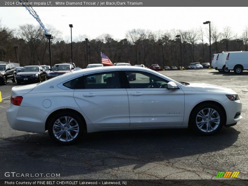White Diamond Tricoat / Jet Black/Dark Titanium 2014 Chevrolet Impala LT