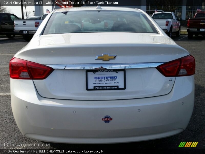 White Diamond Tricoat / Jet Black/Dark Titanium 2014 Chevrolet Impala LT
