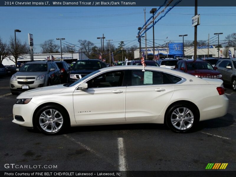 White Diamond Tricoat / Jet Black/Dark Titanium 2014 Chevrolet Impala LT