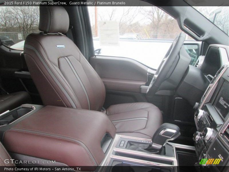 Front Seat of 2015 F150 Platinum SuperCrew