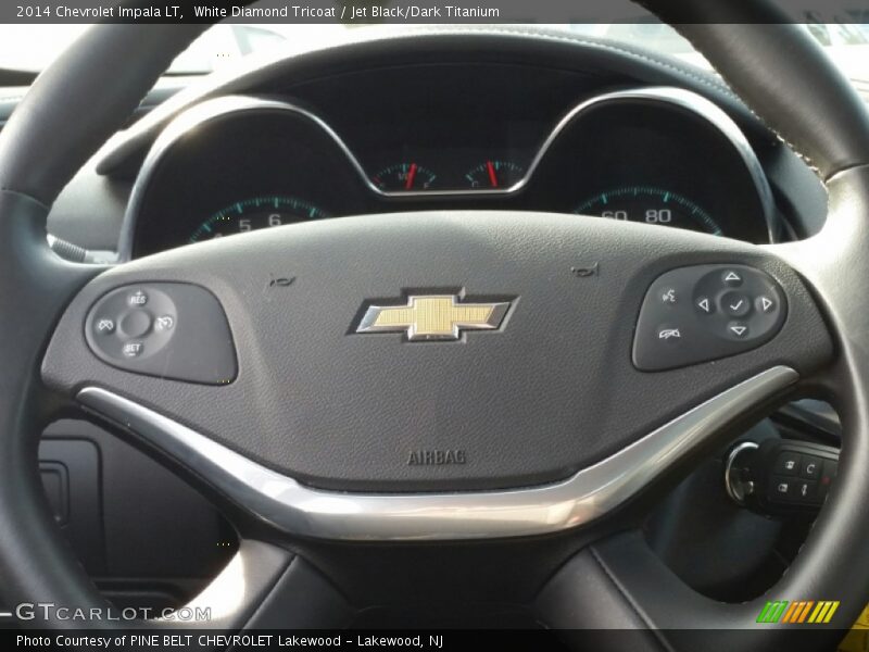 White Diamond Tricoat / Jet Black/Dark Titanium 2014 Chevrolet Impala LT