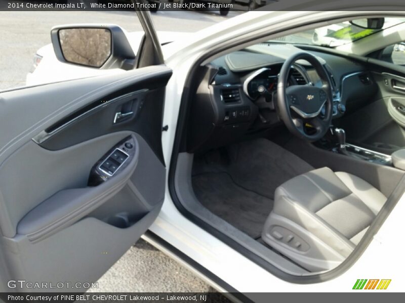 White Diamond Tricoat / Jet Black/Dark Titanium 2014 Chevrolet Impala LT