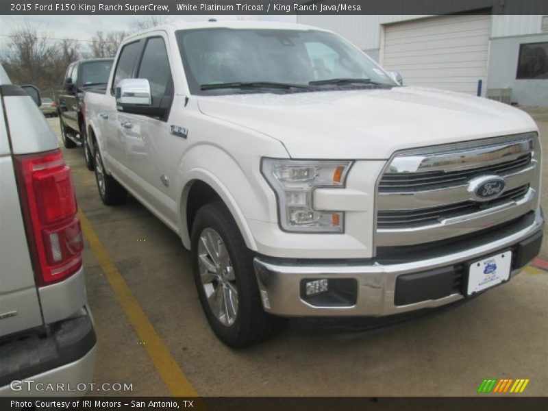White Platinum Tricoat / King Ranch Java/Mesa 2015 Ford F150 King Ranch SuperCrew