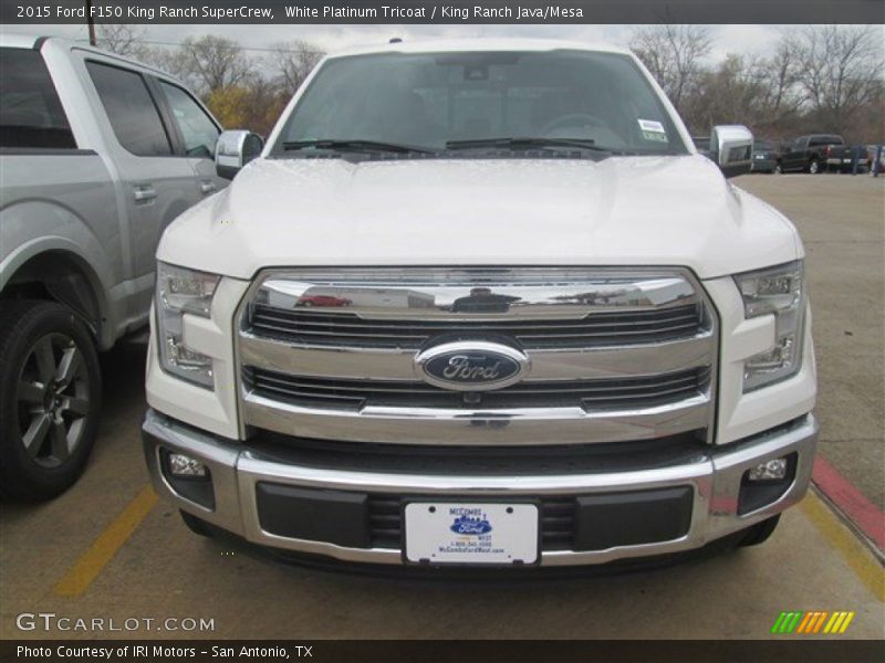 White Platinum Tricoat / King Ranch Java/Mesa 2015 Ford F150 King Ranch SuperCrew