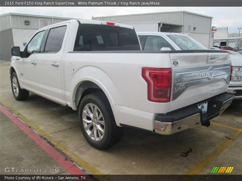 White Platinum Tricoat / King Ranch Java/Mesa 2015 Ford F150 King Ranch SuperCrew