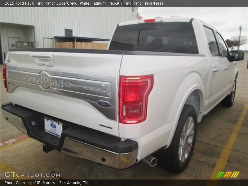 White Platinum Tricoat / King Ranch Java/Mesa 2015 Ford F150 King Ranch SuperCrew