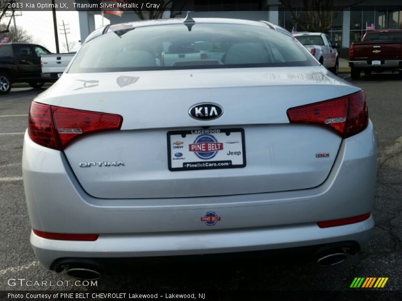 Titanium Silver Metallic / Gray 2013 Kia Optima LX