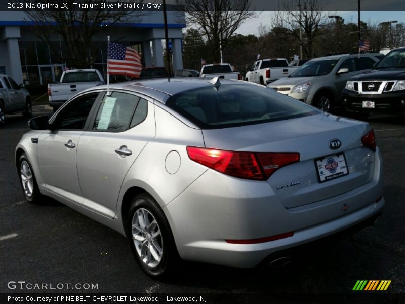 Titanium Silver Metallic / Gray 2013 Kia Optima LX