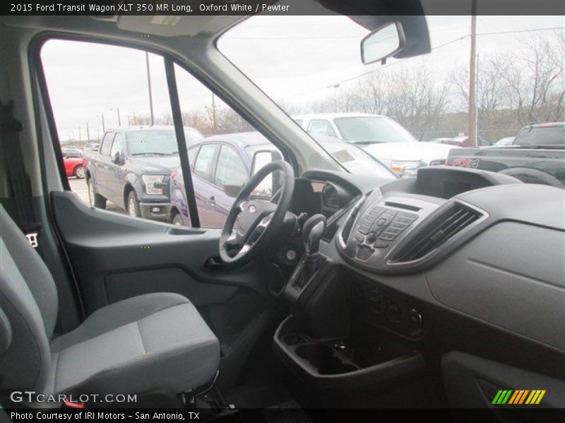Oxford White / Pewter 2015 Ford Transit Wagon XLT 350 MR Long