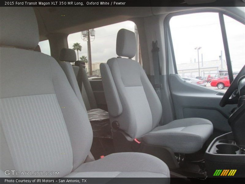 Oxford White / Pewter 2015 Ford Transit Wagon XLT 350 MR Long