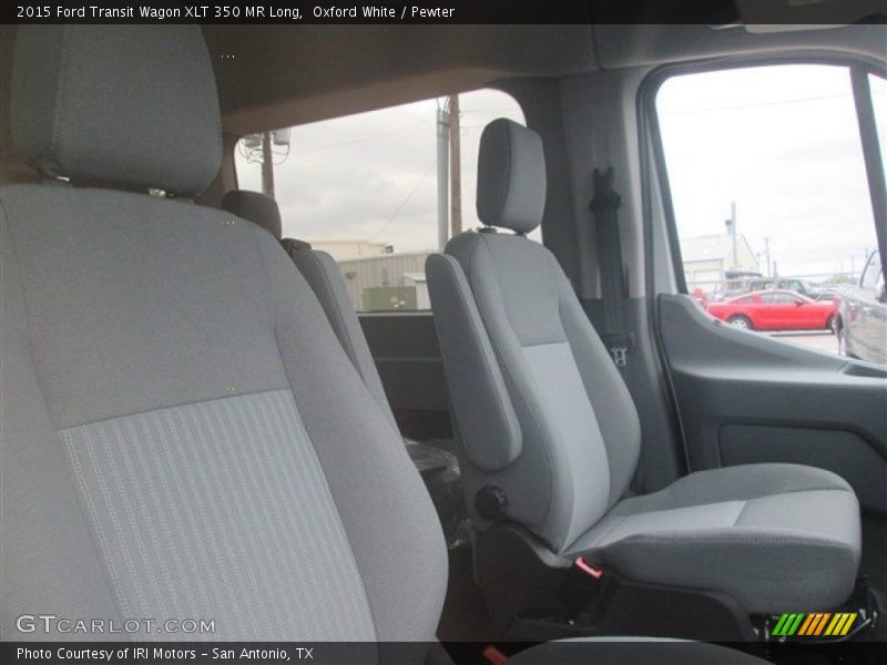Oxford White / Pewter 2015 Ford Transit Wagon XLT 350 MR Long