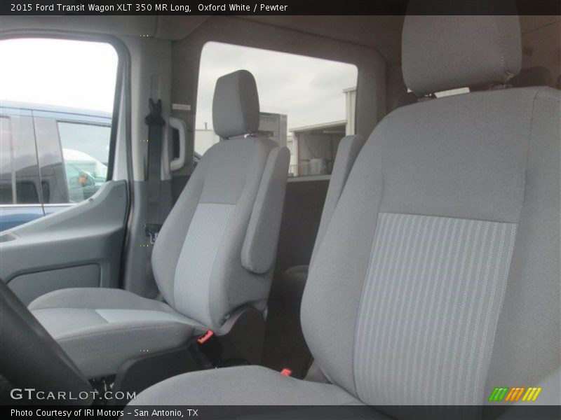 Oxford White / Pewter 2015 Ford Transit Wagon XLT 350 MR Long