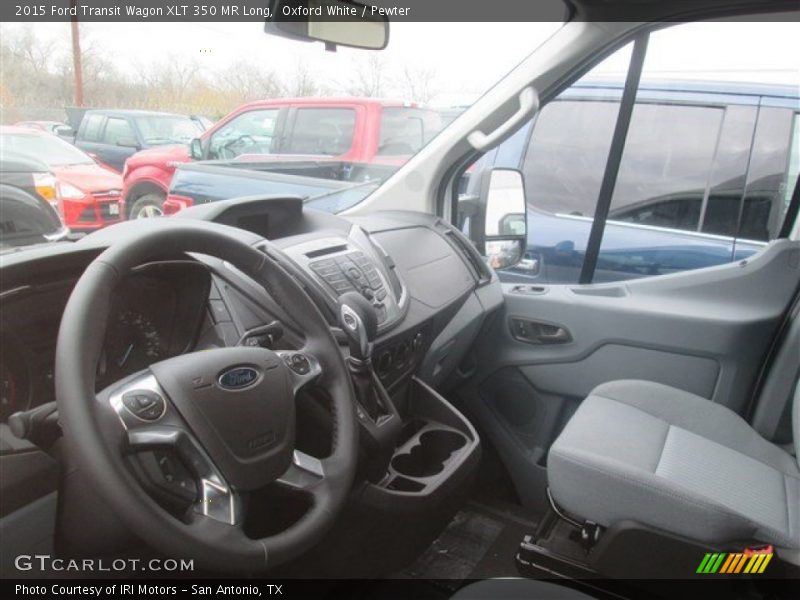 Oxford White / Pewter 2015 Ford Transit Wagon XLT 350 MR Long