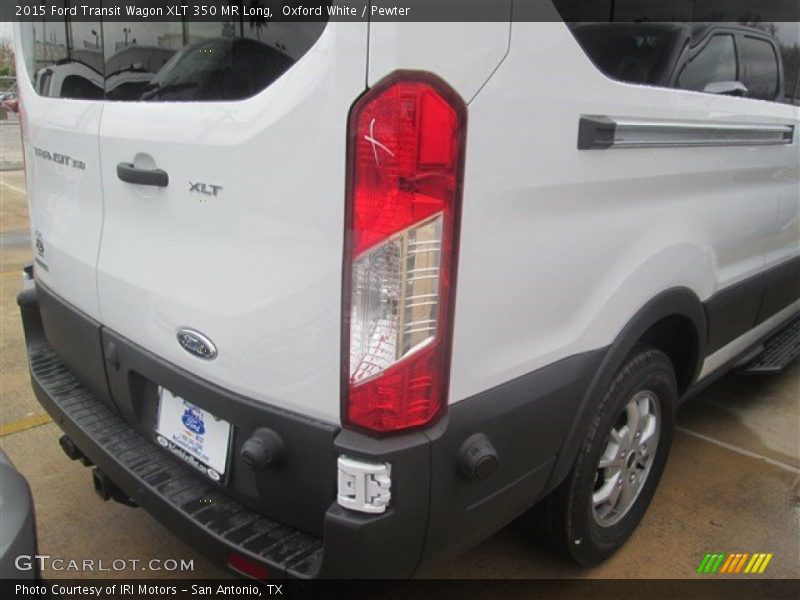Oxford White / Pewter 2015 Ford Transit Wagon XLT 350 MR Long