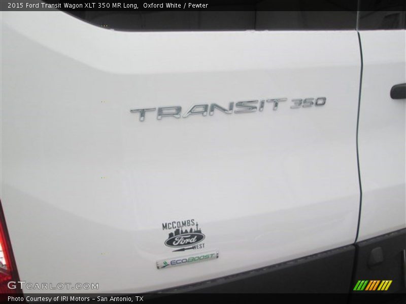 Oxford White / Pewter 2015 Ford Transit Wagon XLT 350 MR Long