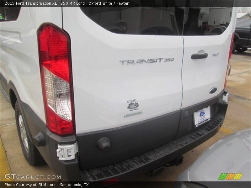 Oxford White / Pewter 2015 Ford Transit Wagon XLT 350 MR Long