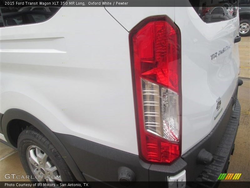 Oxford White / Pewter 2015 Ford Transit Wagon XLT 350 MR Long