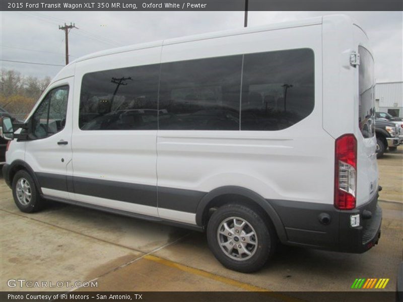 Oxford White / Pewter 2015 Ford Transit Wagon XLT 350 MR Long