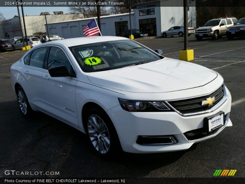 Summit White / Jet Black/Dark Titanium 2014 Chevrolet Impala LS