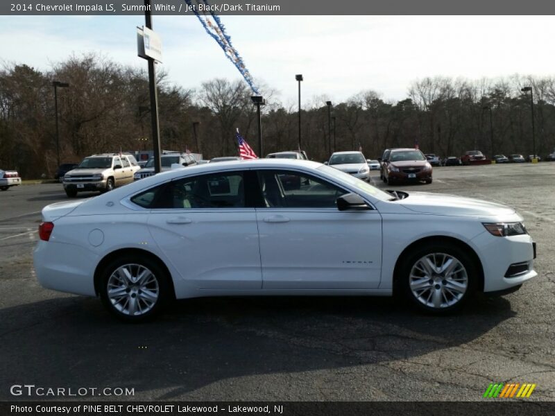 Summit White / Jet Black/Dark Titanium 2014 Chevrolet Impala LS