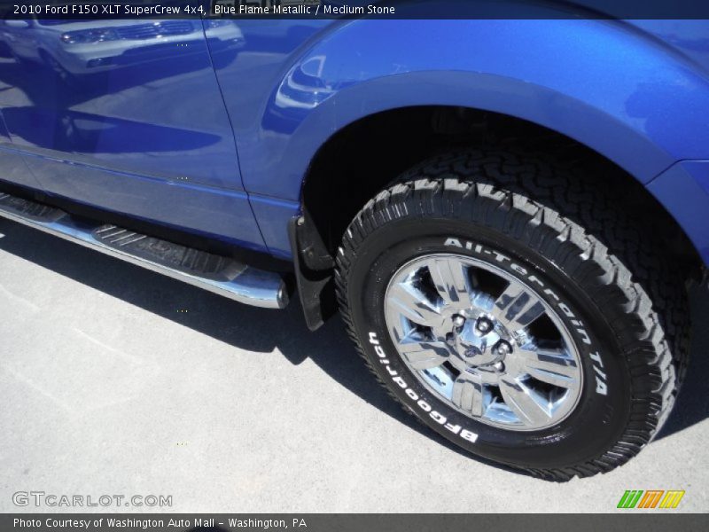 Blue Flame Metallic / Medium Stone 2010 Ford F150 XLT SuperCrew 4x4