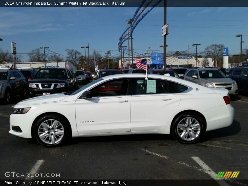 Summit White / Jet Black/Dark Titanium 2014 Chevrolet Impala LS