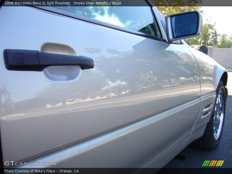 Smoke Silver Metallic / Beige 1998 Mercedes-Benz SL 500 Roadster