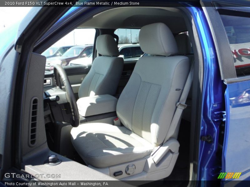 Blue Flame Metallic / Medium Stone 2010 Ford F150 XLT SuperCrew 4x4