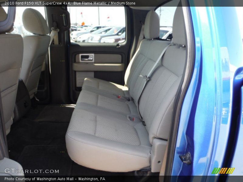 Blue Flame Metallic / Medium Stone 2010 Ford F150 XLT SuperCrew 4x4