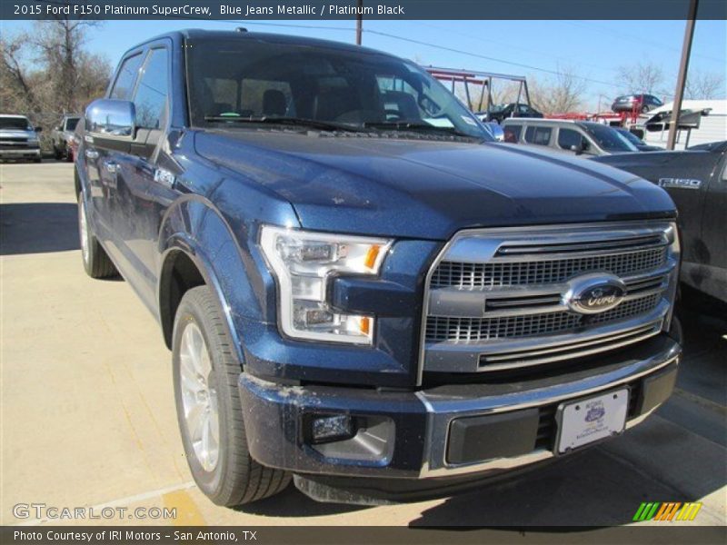 Blue Jeans Metallic / Platinum Black 2015 Ford F150 Platinum SuperCrew