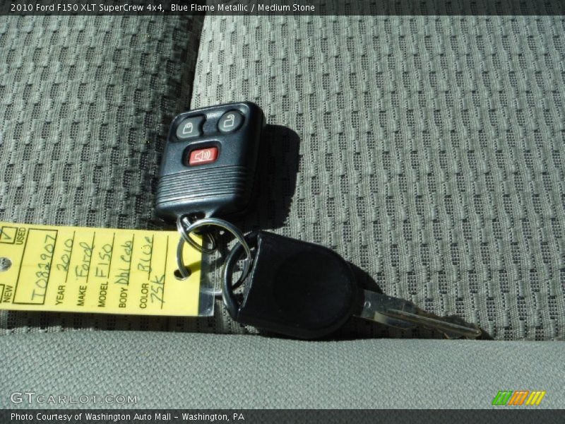 Blue Flame Metallic / Medium Stone 2010 Ford F150 XLT SuperCrew 4x4
