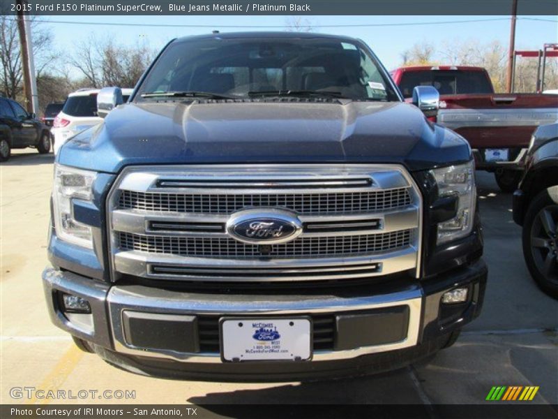 Blue Jeans Metallic / Platinum Black 2015 Ford F150 Platinum SuperCrew