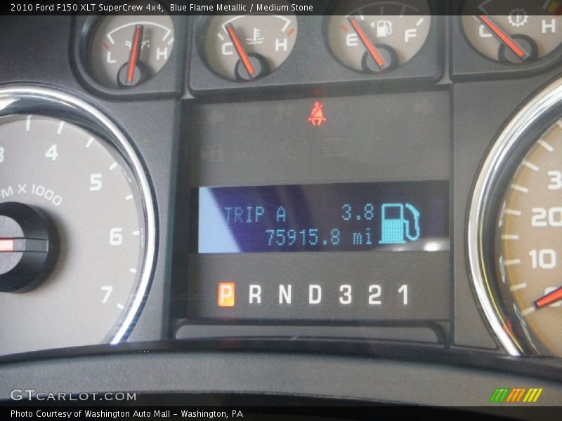 Blue Flame Metallic / Medium Stone 2010 Ford F150 XLT SuperCrew 4x4