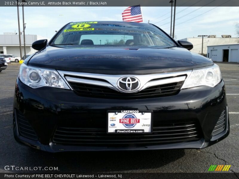 Attitude Black Metallic / Black/Ash 2012 Toyota Camry LE