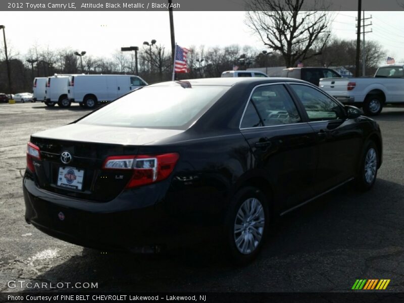 Attitude Black Metallic / Black/Ash 2012 Toyota Camry LE
