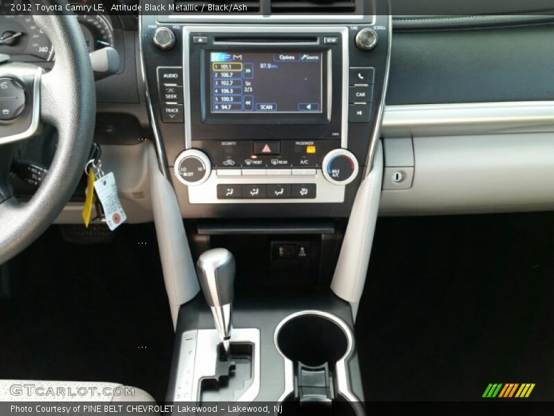Attitude Black Metallic / Black/Ash 2012 Toyota Camry LE