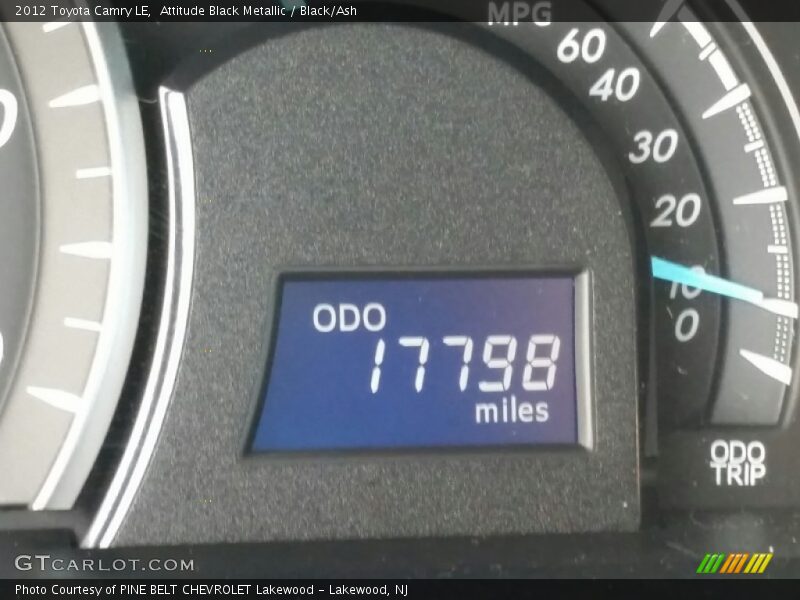 Attitude Black Metallic / Black/Ash 2012 Toyota Camry LE