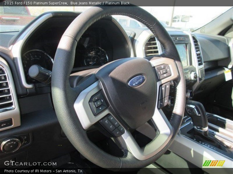 Blue Jeans Metallic / Platinum Black 2015 Ford F150 Platinum SuperCrew