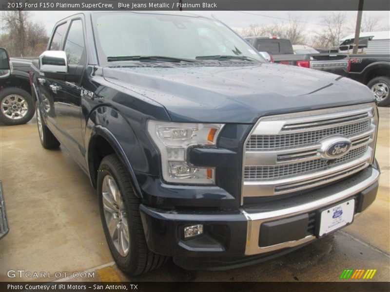 Blue Jeans Metallic / Platinum Black 2015 Ford F150 Platinum SuperCrew