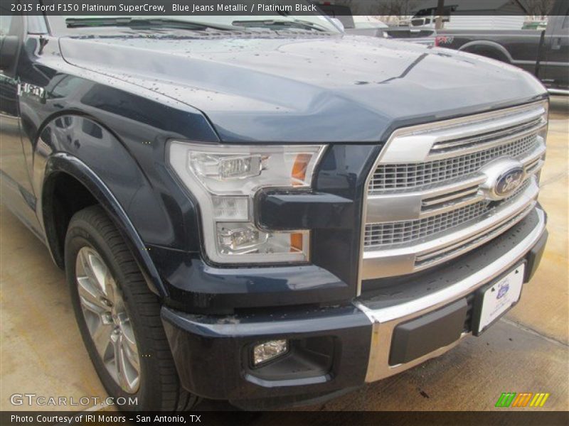 Blue Jeans Metallic / Platinum Black 2015 Ford F150 Platinum SuperCrew