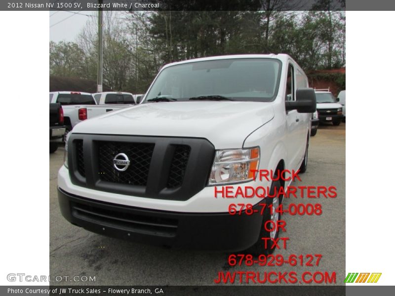 Blizzard White / Charcoal 2012 Nissan NV 1500 SV