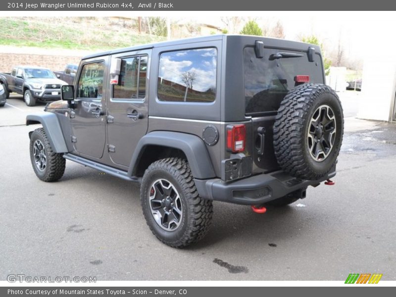 Anvil / Black 2014 Jeep Wrangler Unlimited Rubicon 4x4