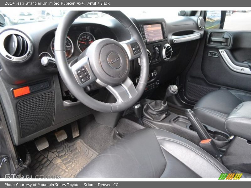 Black Interior - 2014 Wrangler Unlimited Rubicon 4x4 