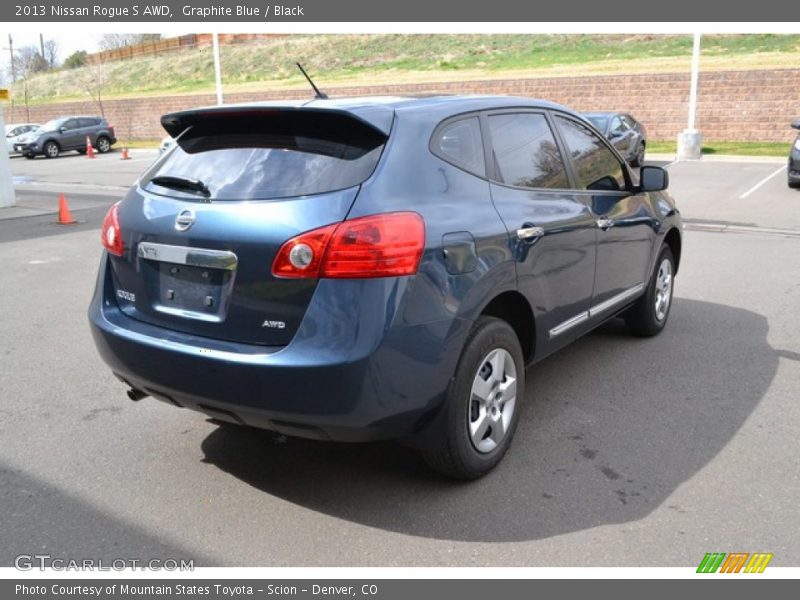 Graphite Blue / Black 2013 Nissan Rogue S AWD