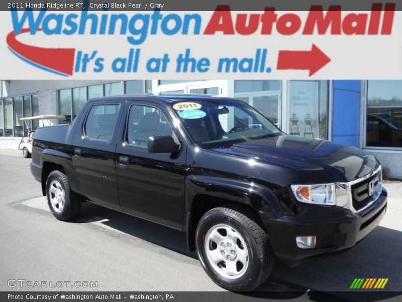 Crystal Black Pearl / Gray 2011 Honda Ridgeline RT