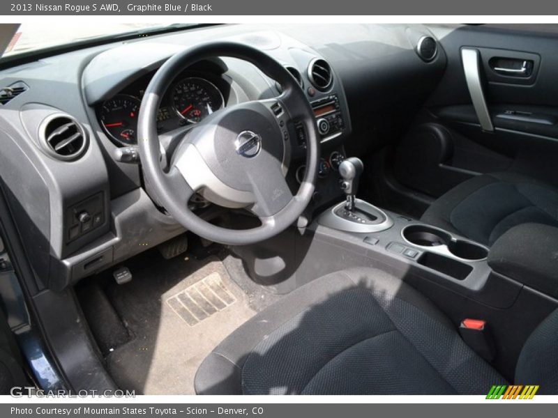 Graphite Blue / Black 2013 Nissan Rogue S AWD