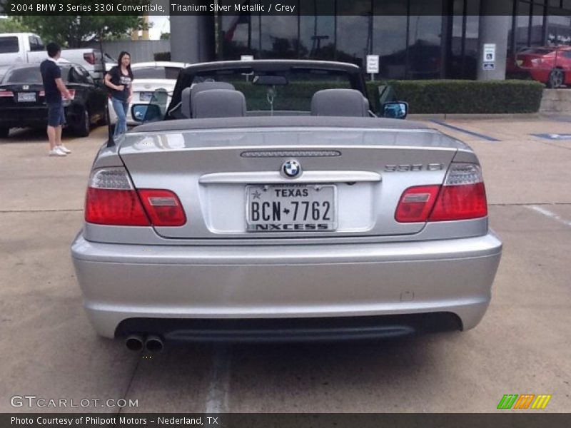 Titanium Silver Metallic / Grey 2004 BMW 3 Series 330i Convertible