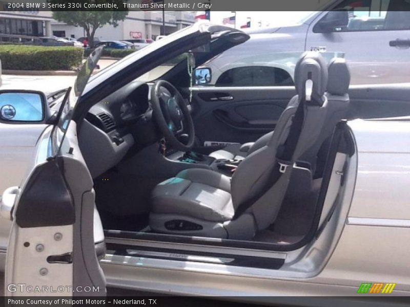 Titanium Silver Metallic / Grey 2004 BMW 3 Series 330i Convertible